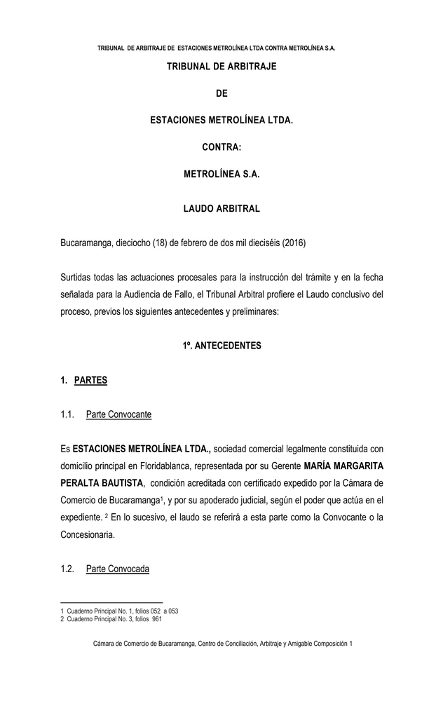 laudo arbitral laudo arbitral