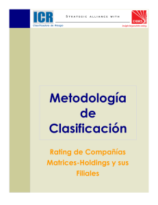 Compañías Matrices y Filiales - Metodología de Clasificación