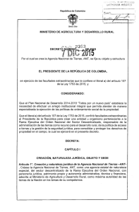 Decreto 2363 de 2015 - Presidencia de la República de Colombia