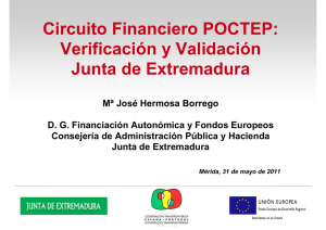 Circuito Financiero POCTEP: Verificación y Validación Junta de