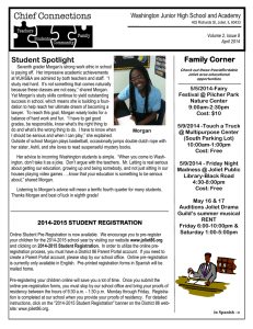 Student Spotlight Family Corner - Joliet Public Schools District 86