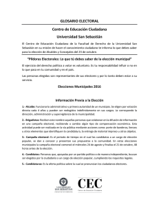 Glosario Electoral - Universidad San Sebastián