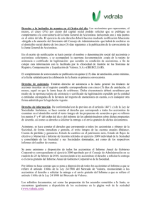 Derecho a la inclusi&oacute;n de asuntos en el Orden del d&iacute;a. Los