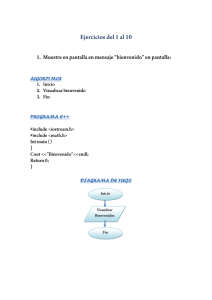 ALGORITMOS PROGRAMA C++ DIAGRAMA DE FLUJO
