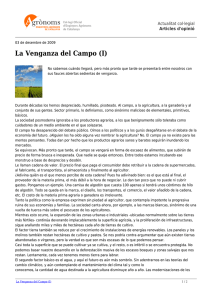 La Venganza del Campo (I) - Articles d`opinió