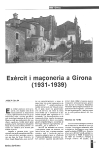 Exércit i maconeria a Girona (1931-1939)