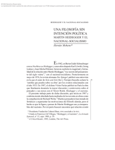 martin heidegger y el nacional-socialismo