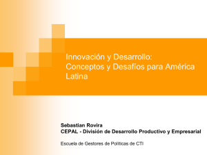 Innovación y Desarrollo: Conceptos y Desafíos para América Latina