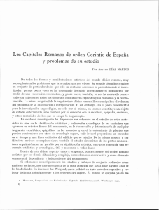 Los Capiteles Romanos de orden Corintio de España y