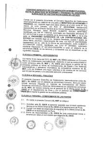 Consta por el presente documento, el Convenio Específico de