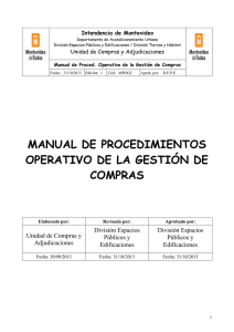 manual de procedimientos operativo de la gestión de compras