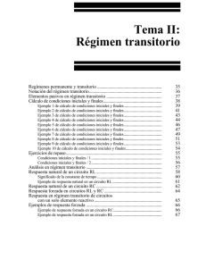 Tema II: Régimen transitorio
