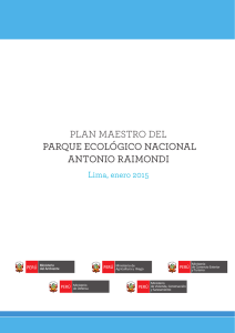 Plan Maestro del Parque Ecológico Nacional Antonio Raimondi