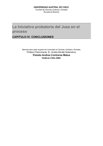 La Iniciativa probatoria del Juez en el proceso