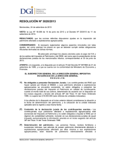 resolución nº 3020/2013