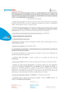Anuncio de convocatoria / Notice of call for applications