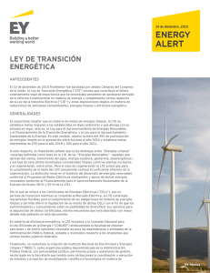 Ley de Transición Energética / Energy Transition Act