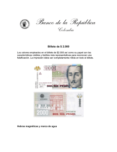 Billete de $ 2.000 - Banco de la República