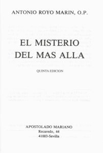 el misterio del mas alla - editorial apostolado mariano