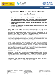 PDF Nota de Prensa Exposición Experimento 2100 ( 381.659 KB)