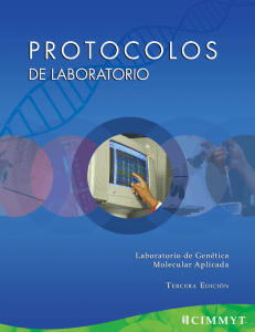 Protocolos de laboratorio: Laboratorio de Genetica