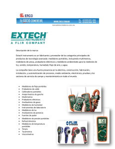 Descripción de la marca: Extech Instruments es un fabricante