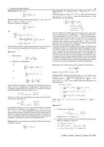 1 BASES MATEM ATICAS $ Proposici бon 3 Para n e Ν: nΣ Y=1 k e