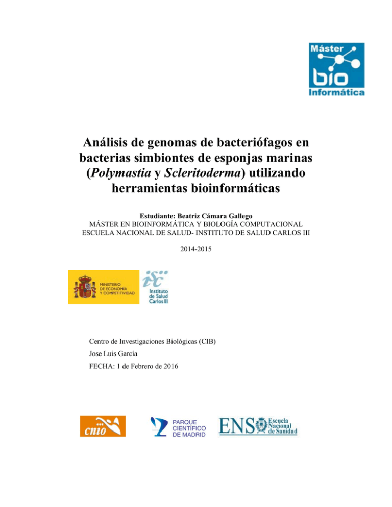An lisis De Genomas De Bacteri fagos En Bacterias Simbiontes De