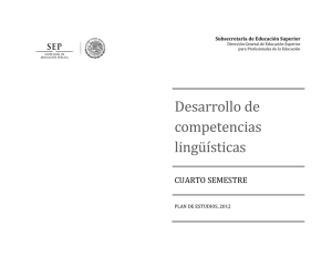 Desarrollo de competencias lingüísticas - Dgespe