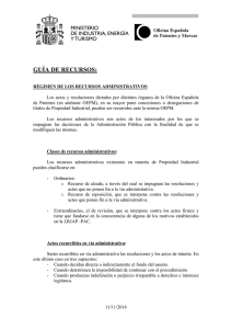 Guía de recursos administrativos - Oficina Española de Patentes y