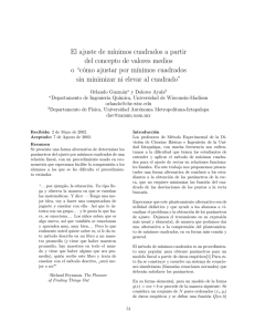 El ajuste de m¶³nimos cuadrados a partir del concepto de - UAM-I