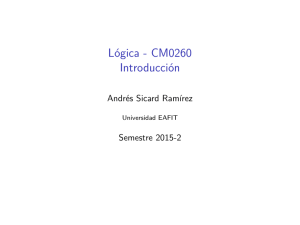 Lógica - CM0260 Introducción