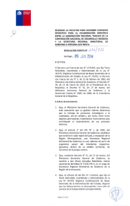 DELEGASE LA FACULTAD PARA SUSCRIBIR CONVENIO