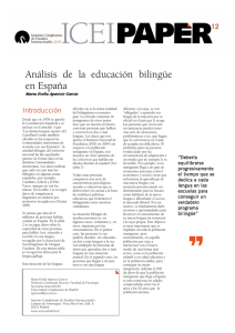 Análisis de la educación bilingüe en España
