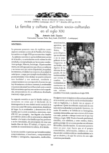 La familia y cultura: Cambios socio—culturales