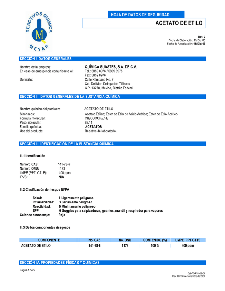 ACETATO DE ETILO DIDD d ACETATO DE ETILO DIDD d