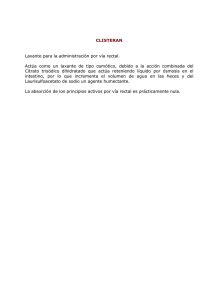 CLISTERAN Laxante para la administración por vía rectal. Actúa