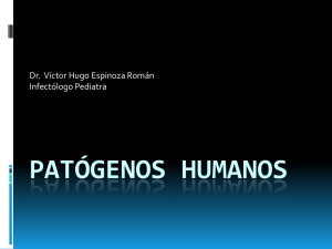 Patógenos humanos - infectologia pediatrica