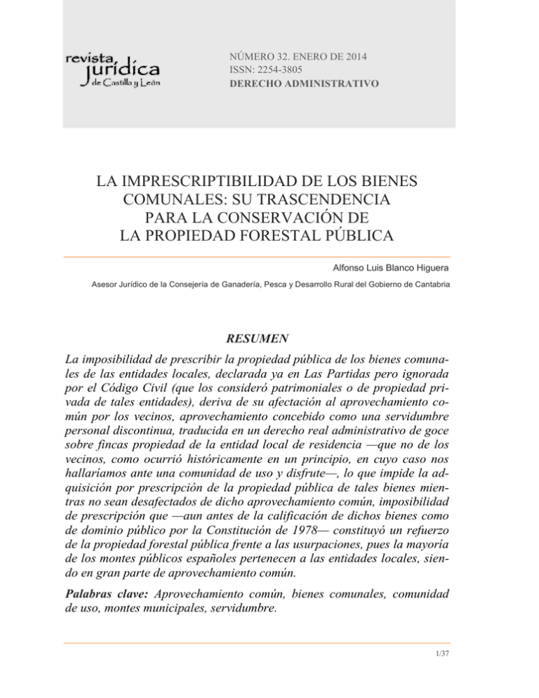 La Imprescriptibilidad De Los Bienes Comunales: Su Trascendencia