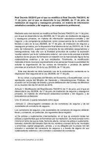 Real Decreto XX/2015 - Dirección General de Seguros