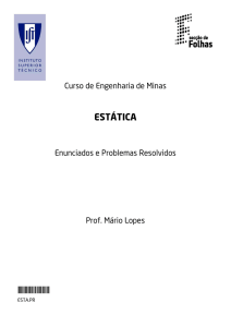 Exercícios resolvidos de Estática