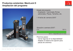 Productos existentes: MaxiLock D Ampliación del