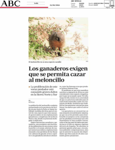 Page 1 Sevilla 21/03/2016 El meloncillo no es una especie cazable