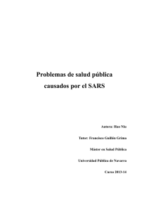 Problemas de salud pública causados por el SARS - Academica-e