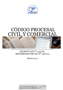 código procesal civil y comercial de la provincia de formosa