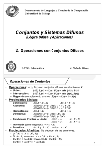 Operaciones con Conjuntos Difusos