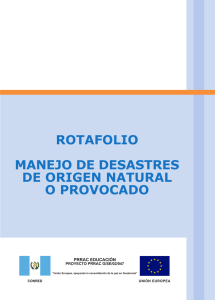 rotafolio manejo de desastres de origen natural o provocado