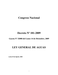 Congreso Nacional Decreto Nº 181