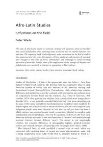 Afro-Latin Studies - The University of Manchester