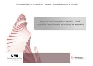 Programa de Desarrollo Directivo (PDD) T-Systems